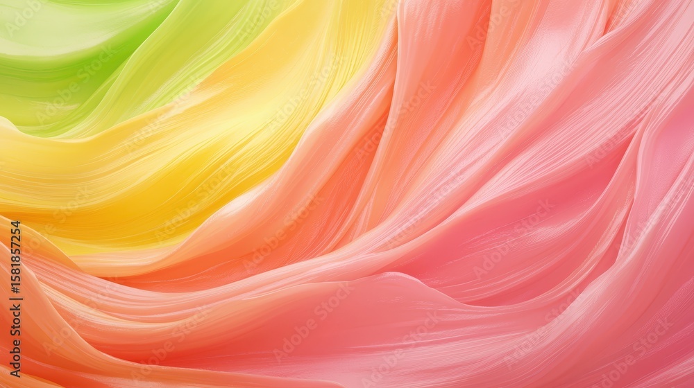 Poster colorful abstract background, a dynamic wavy pattern design for modern visuals colorful