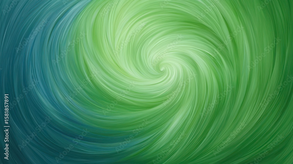 Poster mesmerizing green and blue swirl abstract background design for modern projects mesmerizing