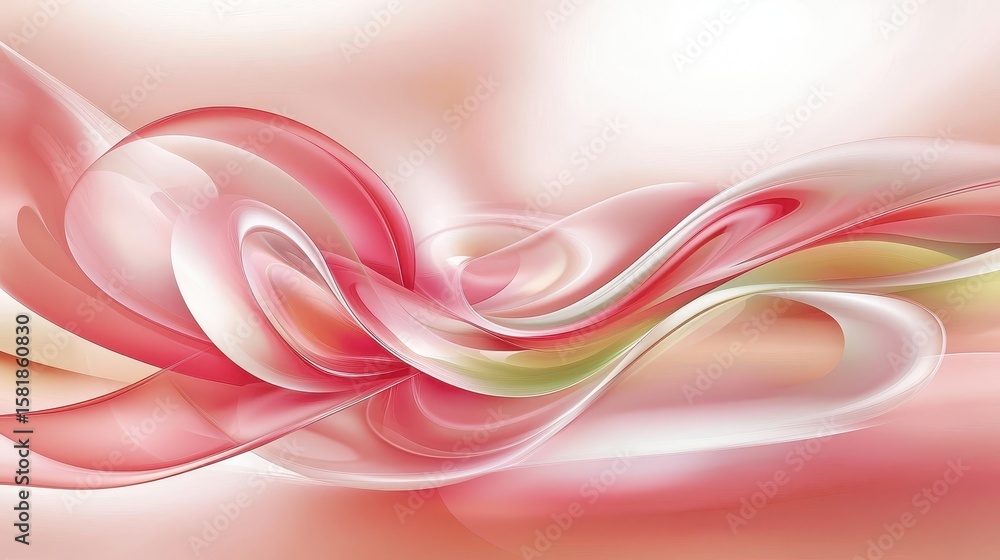 Poster elegant pink abstract background with smooth curves and soft transitions for modern design