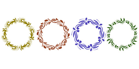 laurel wreath frame set