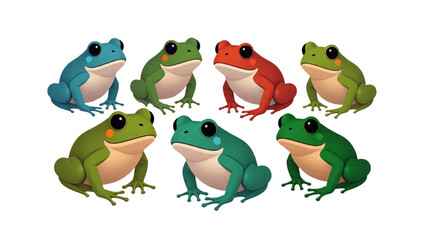 some frogs