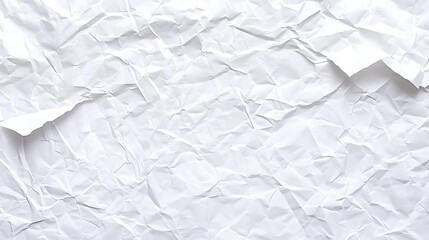 Fototapeta premium Abstract crumpled paper texture background showcasing rough edges and delicate folds creating a