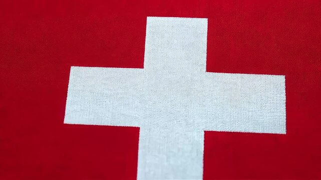 Swiss Flag Macro Fabric Weave & Authenticity