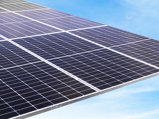 Solar panel energy photovoltaic sun heat power system cell electric on roof home modern new future...