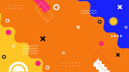 Abstract artwork with vibrant shapes and lines suitable for backgrounds, presentations, prints, and modern designs. Ideal for creativity and visual projects.