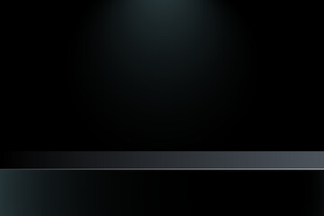 Beautiful Stage background design concept of dark theme isolated - vector illustration