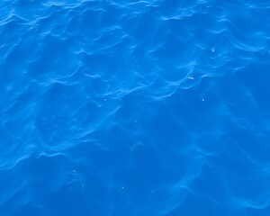 Azure Ocean Surface Tranquil Waves in Sunlight