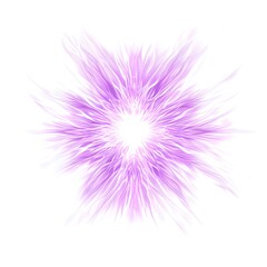 arcane energy burst with symmetrical vector lines in violet, glowing softly on white background
