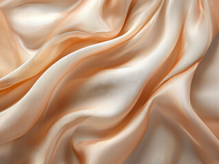 Obraz premium Elegant Soft Fabric Texture in Light Peach and Cream Tones