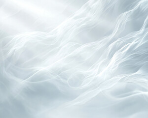 Naklejka premium Soft Light Waves Abstract Background in Gentle Shades of White