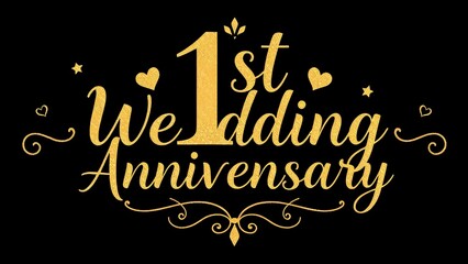 1st wedding anniversary celebration