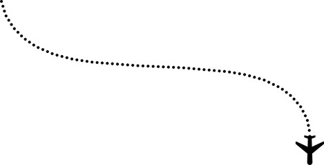 Airplane flight route, travel, vacation, trip