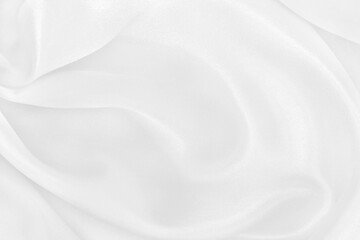 White fabric texture for background and design, beautiful pattern of silk or linen.