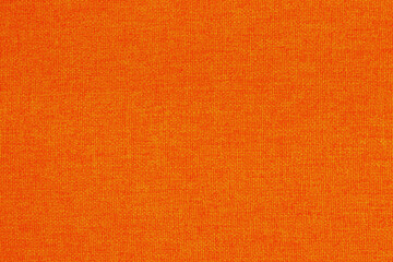 Orange fabric cloth texture background, seamless pattern of natural textile.