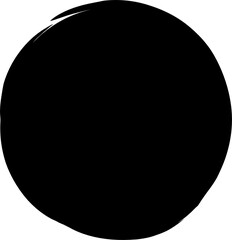 Brush circles frame. Design elements