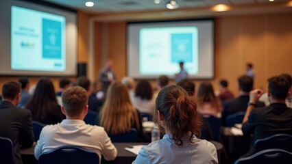 Educational Conference with Engaged Students and Teachers in Classroom Setting