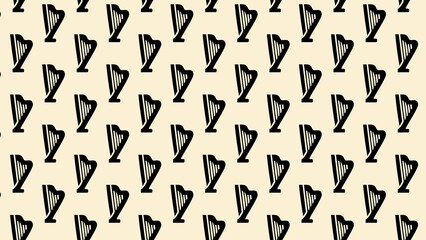 vector seamless music instrument pattern