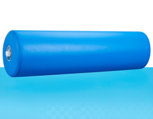  Straight Blue Pool Noodle Floating Horizontally isolated on a transparent background PNG