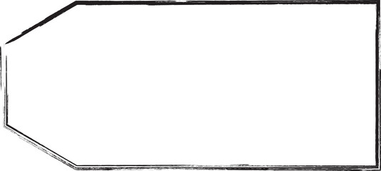 Ink brush tags and labels, sale, discount, promotion