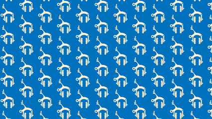 Bicycle parts vector pattern design
