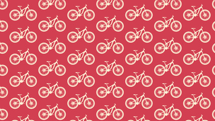 Bicycle parts vector pattern design