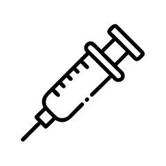 injection Line Icon Symbol Pictogram Outline