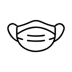 medical mask Line Icon Symbol Pictogram Outline