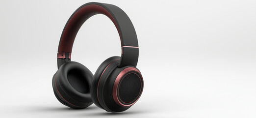 Stylish wireless headphones with sleek design and comfortable ear cushions.