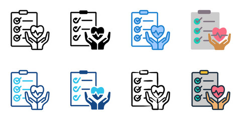 End of Life Planning icon set multiple style collection 
