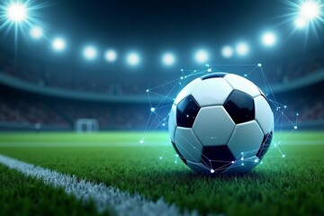 Obraz premium American football, soccer, stadium, technology, sports, image