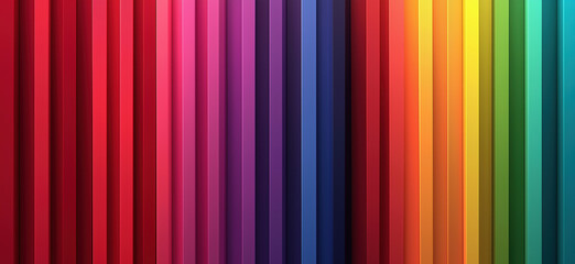 Obraz premium Colorful vertical stripes showcasing vibrant hues from red to green.
