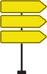 Realistic Traffic Sign Icon.Realistic Road Signs Indicating Height Restrictions and Clearance Warnings, Displayed on Metal Pole.signs for information of road direction, maps, text or banner.