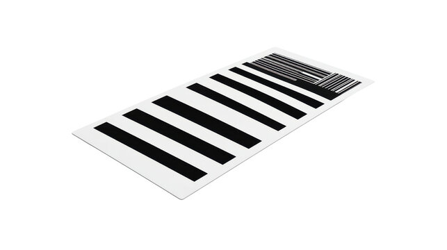 Bar code label for product identification isolated on white background
