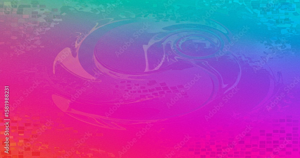 Aufkleber abstract gradient background featuring vibrant colors blending from turquoise to pink. textured with