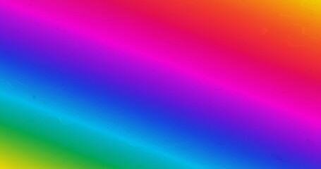 A vibrant abstract background featuring a smooth rainbow gradient. Colors transition seamlessly, creating a visually striking and colorful design element.