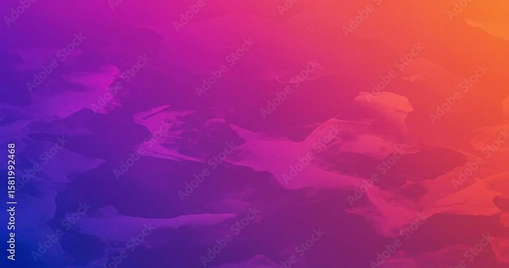 Poster Abstract background featuring a vibrant gradient from blue to orange, with soft, hazy textures creating a dreamlike and artistic effect. Perfect for adding depth and visual interest to designs.