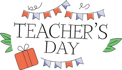 Artistic hand lettering celebrating teachers with a heartfelt message of appreciation and gratitude for their dedication