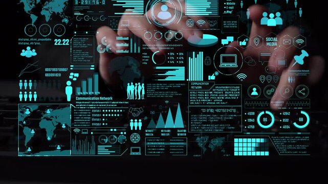 Connection network visualization showing global connection, network communication, digital connection analytic. Connect networks tool support real-time insight and improve connection system. Thunk - Powered by Adobe