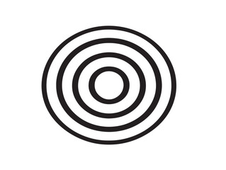 Minimalist alarm system icon in vector illustration