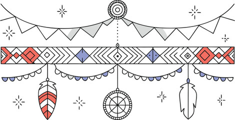 Celebrating indigenous peoples day with a festive and respectful graphic design template for holiday concepts