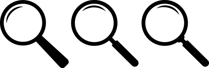 magnifying glass loupe sign. Searching success icon. Explore and discover symbol. Zoom and enlarge sign. find information. Research tool concept
