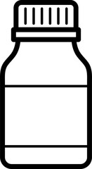 pills bottle outline icon