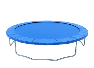 trampoline for outdoor fun and exercise isolated on transparent background

