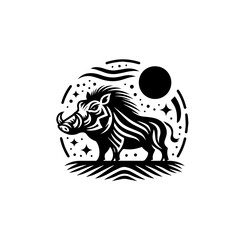 Obraz premium vector illustration of a zebra