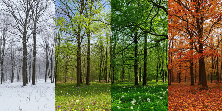 Les quatre saisons de la for&ecirc;t