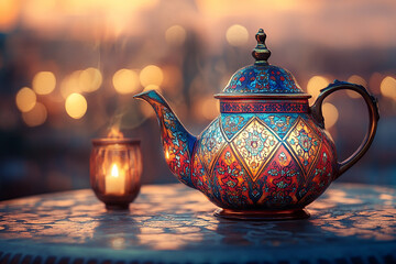 teapot and cup