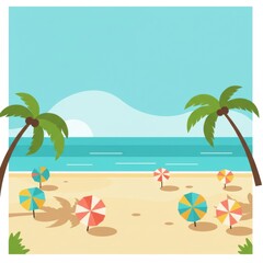 Summer Attraction Flat Icon