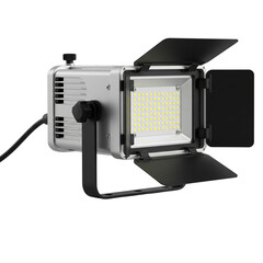 High Power LED Studio Light with Adjustable Barn Doors for Professional Photography and Video Production Setup