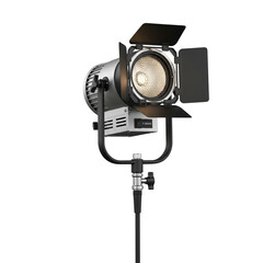 Professional Studio Spotlight with Barn Doors and Adjustable Tripod Mount for Film Photography and Video Production Lighting