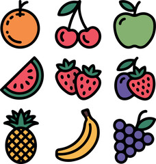 Colorful Assortment of Fresh and Delicious Fruits An Array of Healthy Choices for a Balanced Diet and Vibrant Lifestyle